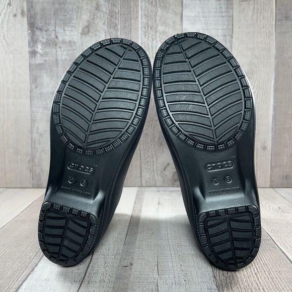 Crocs Women's Freesail Chelsea Boot Rain Pull On Lightweight Rubber Black Size 5 - Picture 10 of 15